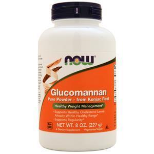 Now Glucomannan Pure Powder - From Konjac Root 8 oz