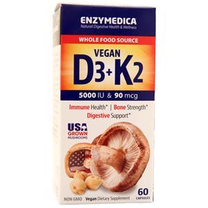 Enzymedica Vegan D3 + K2  60 caps